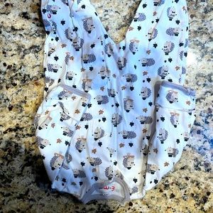 2 magnetic 0-3 mo onesies